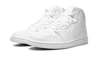 Air Jordan 1 Mid Triple White 554724 136